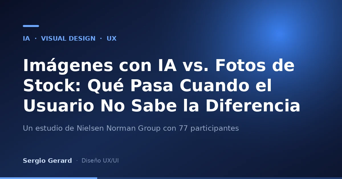 Imágenes generadas con IA vs. fotos de stock